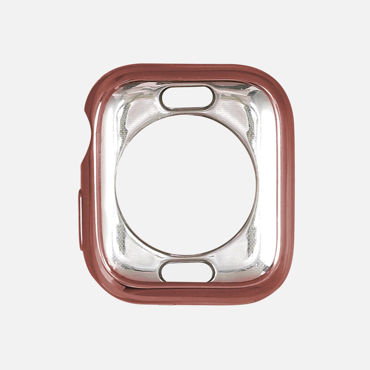 Apple Watch TPU Chrome Bumper Protection Case - Rose Gold