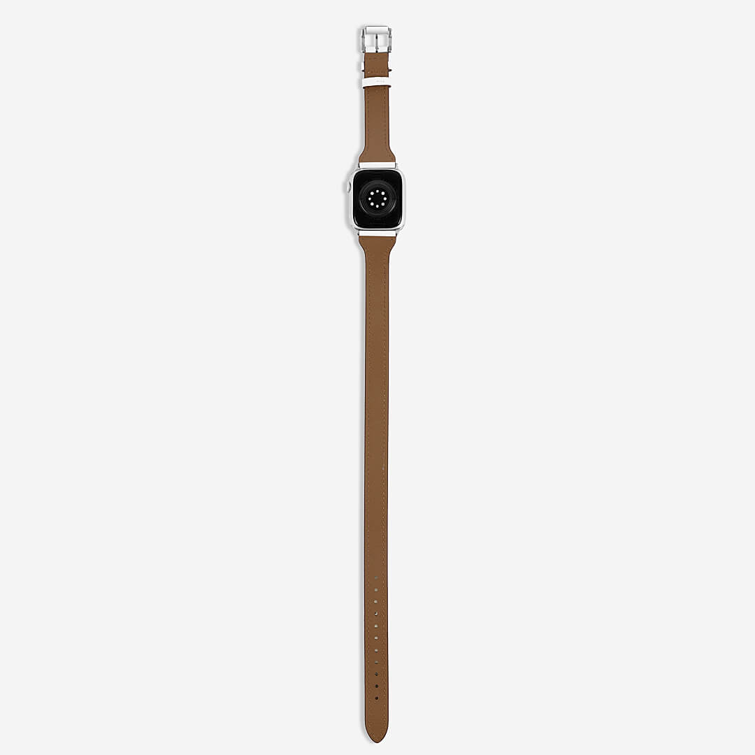 London Double Tour Leather Apple Watch Band - Coconut