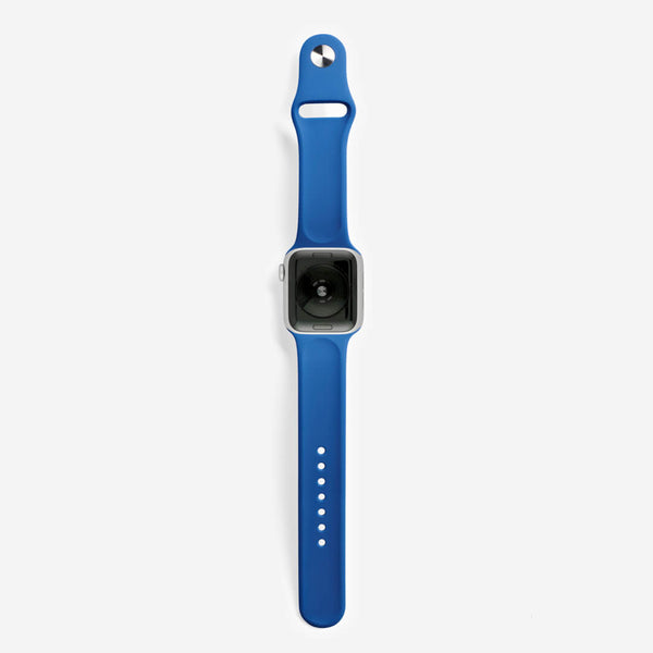 Classic Silicone Apple Watch Band Royal Blue The Salty Fox