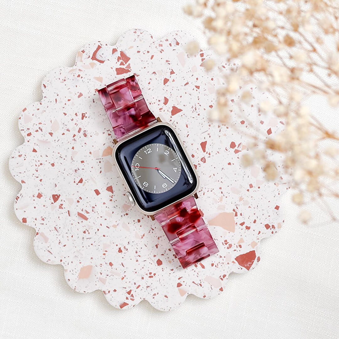 Vienna Apple Watch Band - Pink Marble
