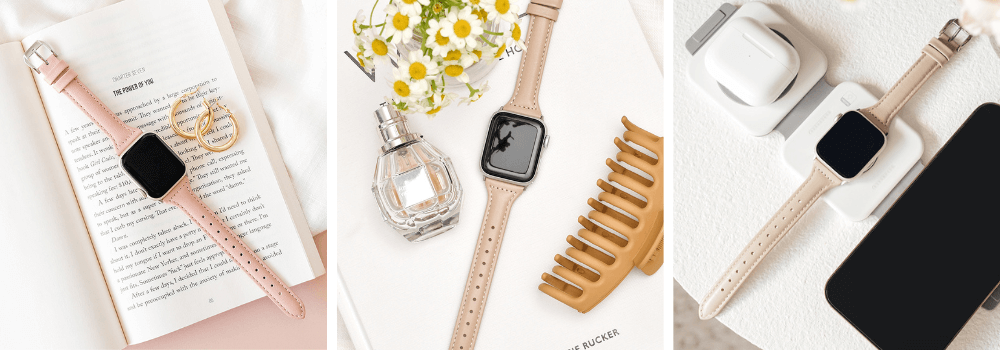 Slim Leather Apple Watch Band