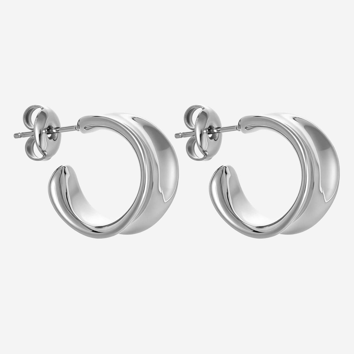 Alice Hoop Earrings - Silver