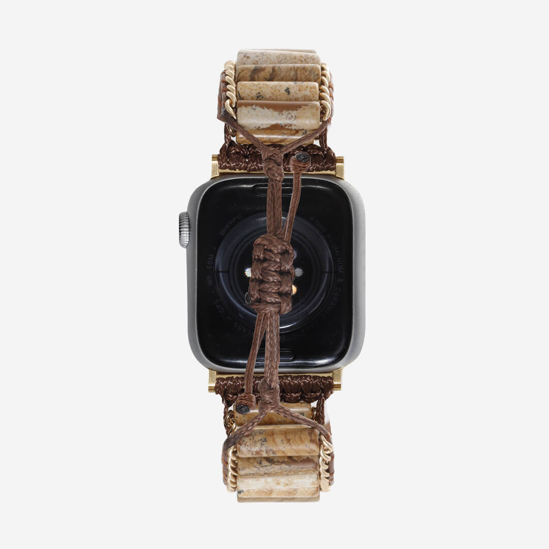 Byron Stone Apple Watch Band - Chocolate Jasper