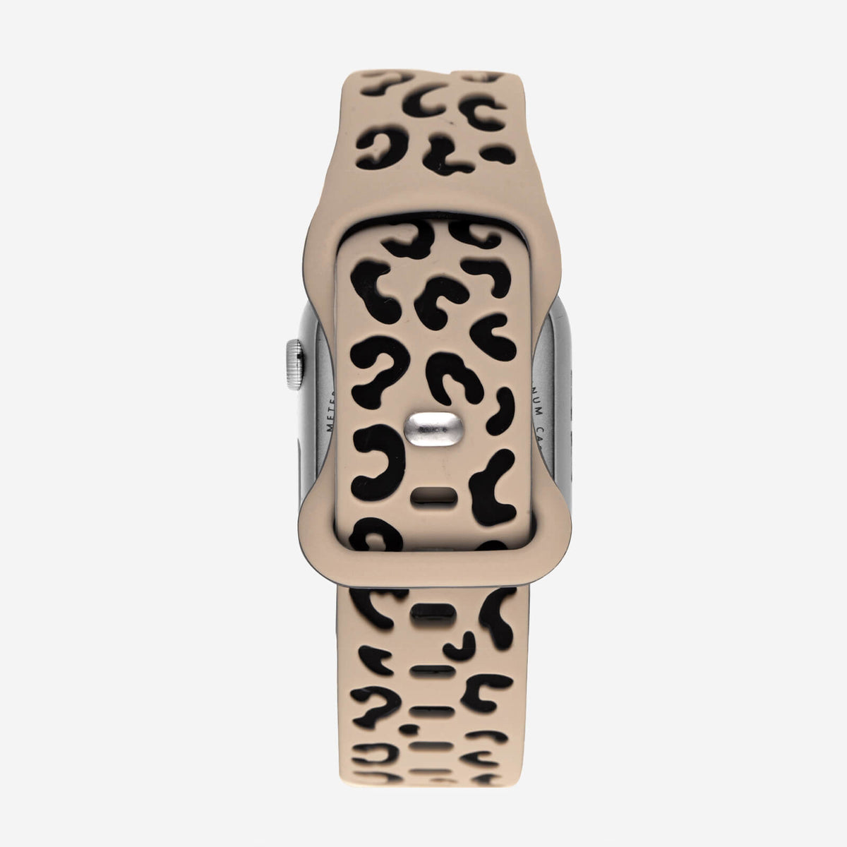 Duo Tone Silicone Apple Watch Band - Dark Leopard