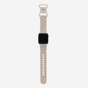 Duo Tone Silicone Apple Watch Band - Light Leopard