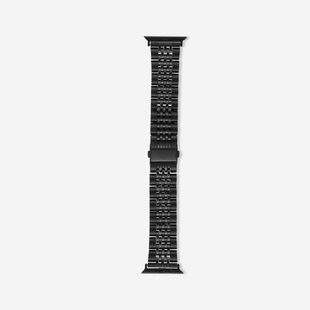 Melbourne Stainless Steel Apple Watch Band in Black - The Salty Fox