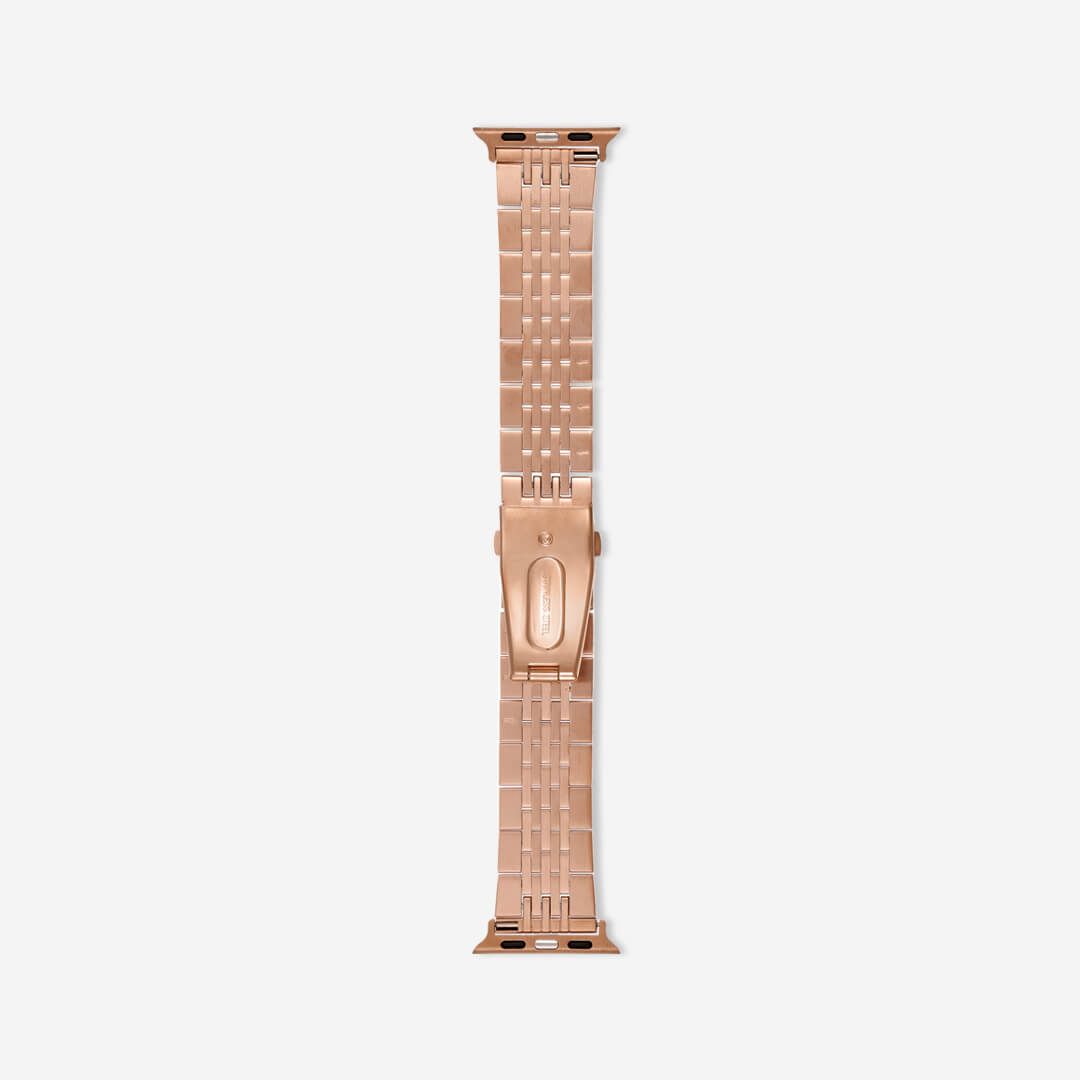 Melbourne Stainless Steel Apple Watch Band in Vintage Rose Gold - The ...