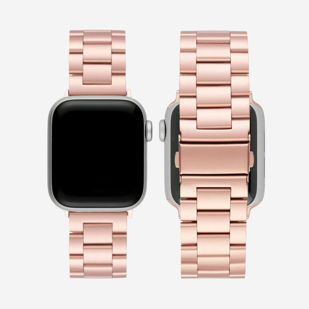 Classic Stainless Steel Apple Watch Band - Rose Gold