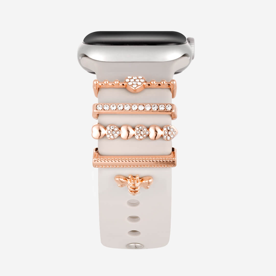 Bumblebee Apple Watch Bar & Charm Set - Rose Gold