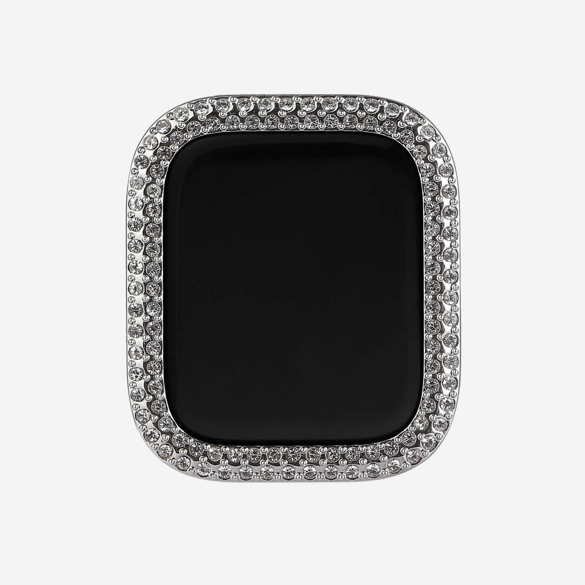 Apple Watch Double Halo Crystal Bumper Case - Silver