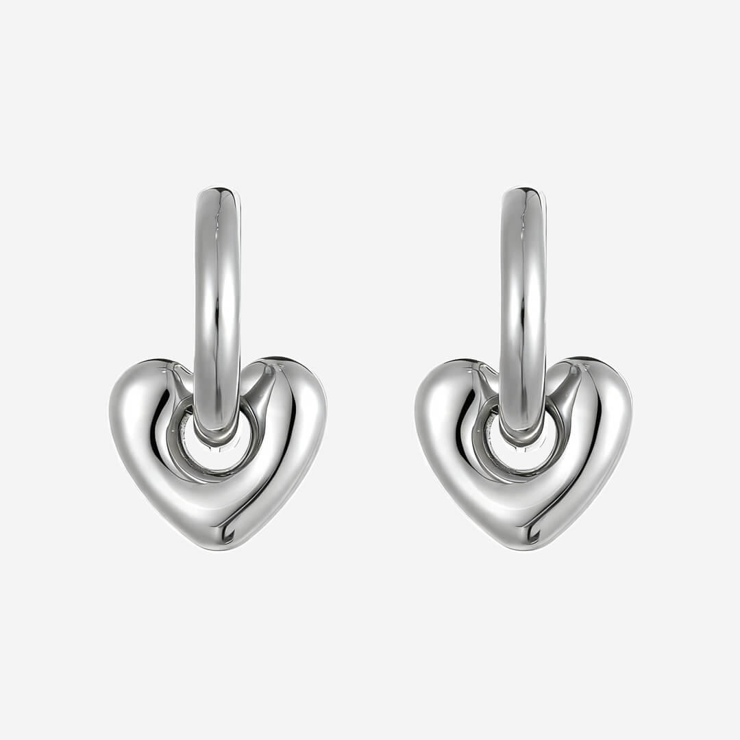 Juliette Huggie Earrings - Silver