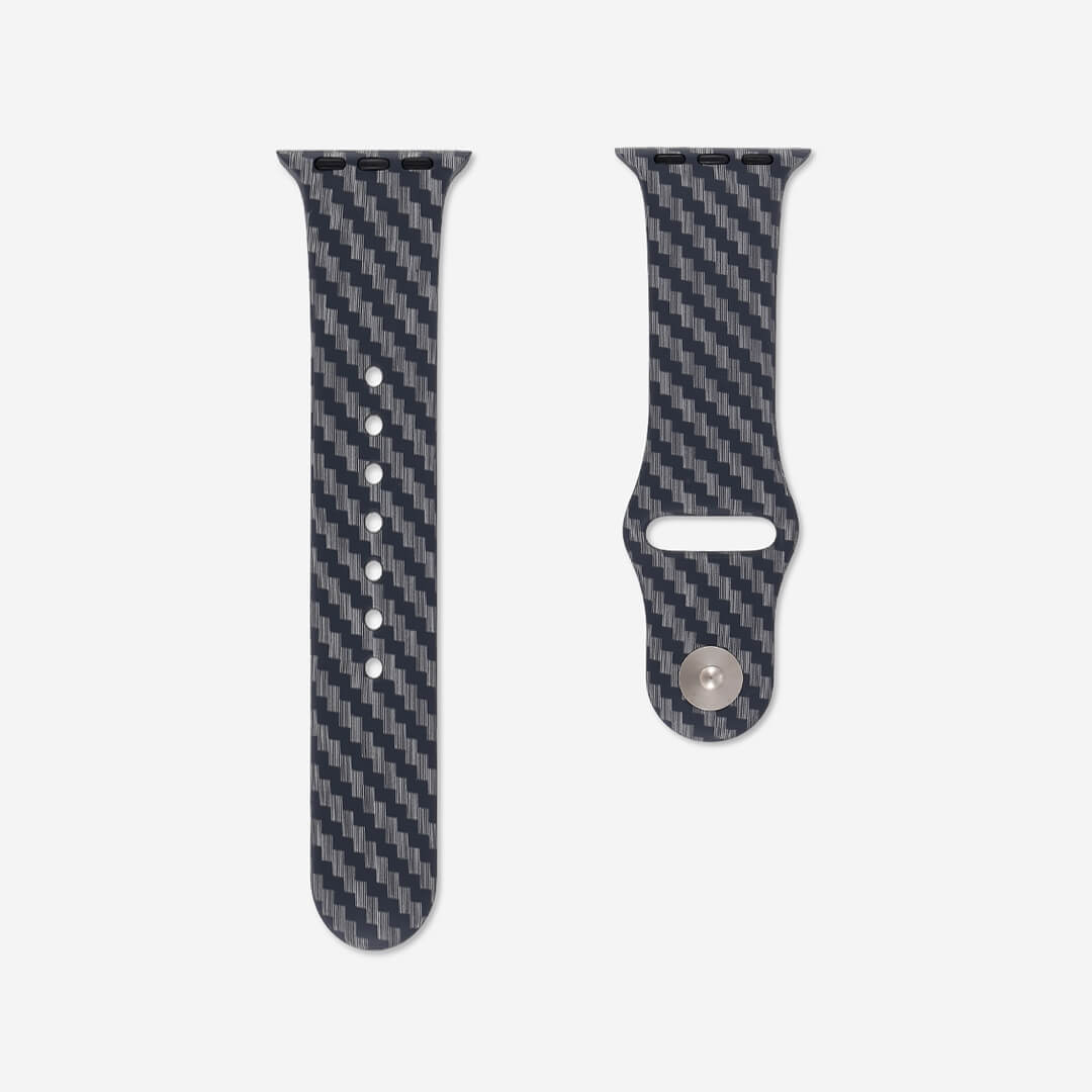 Panama Silicone Apple Watch Band - Carbon