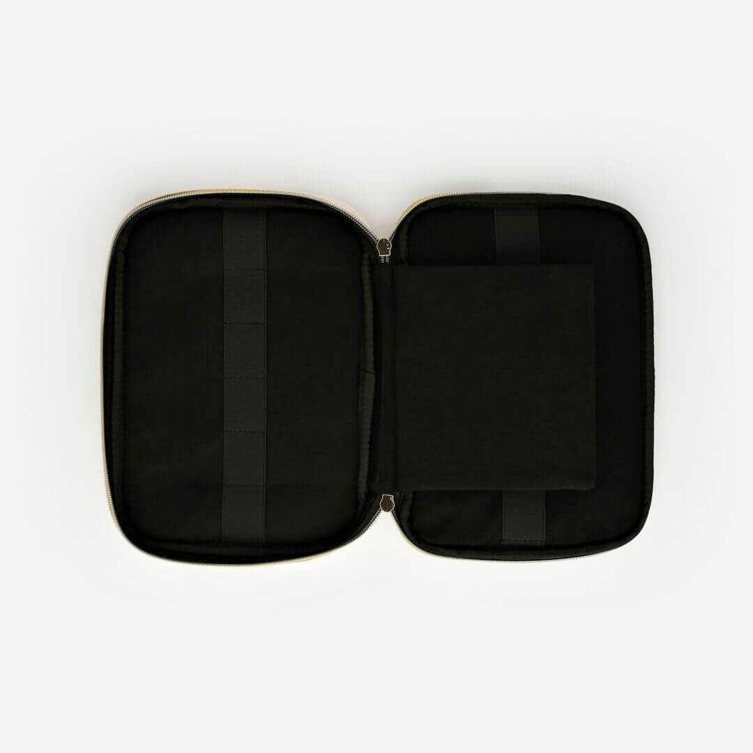 quilted storage case blush 