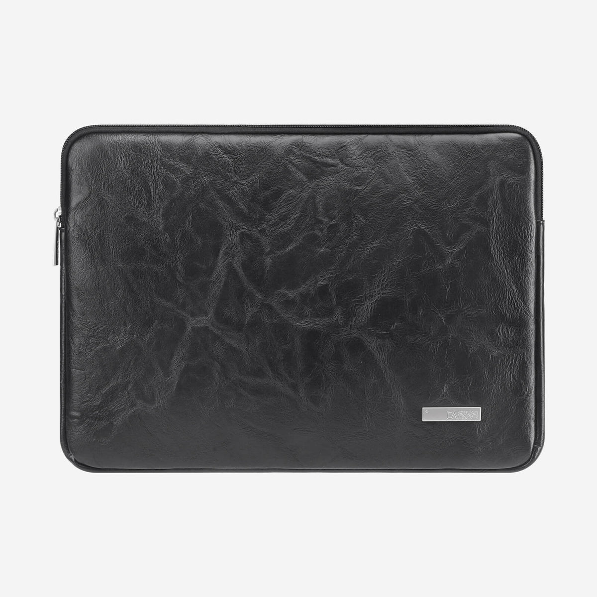 Quinn Vegan Leather Laptop Sleeve - Black
