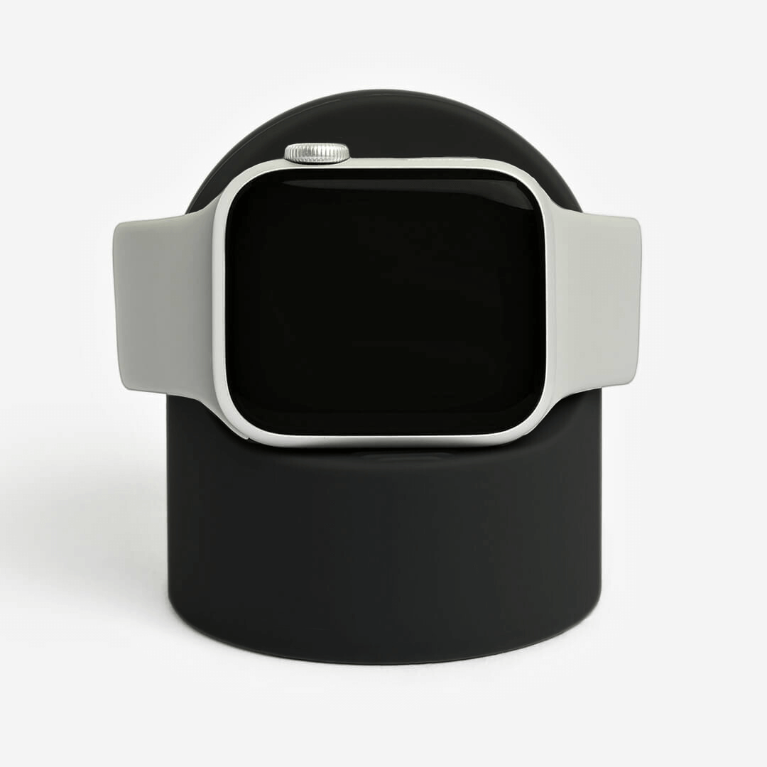 Bubble Silicone Apple Watch Stand - Black