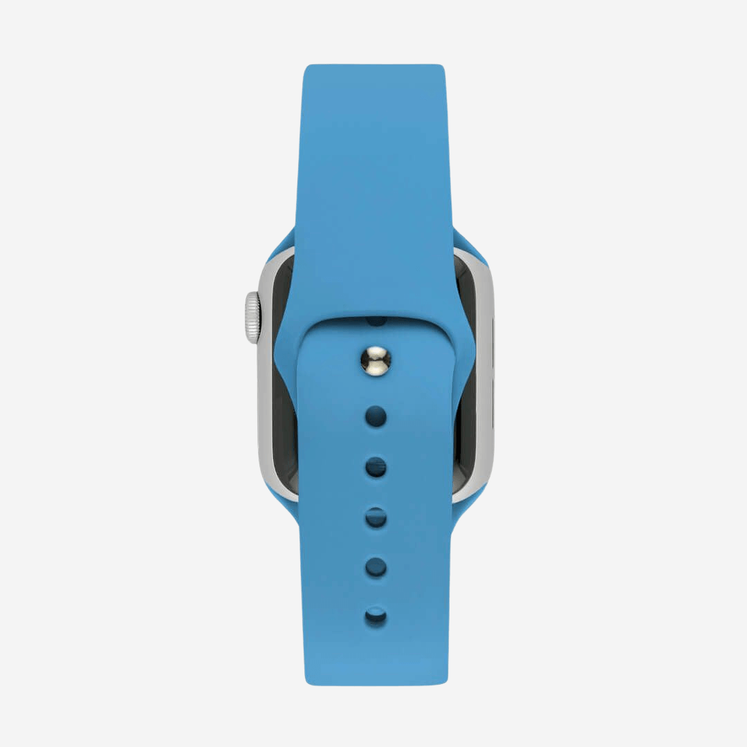 Classic Silicone Apple Watch Band - Denim Blue