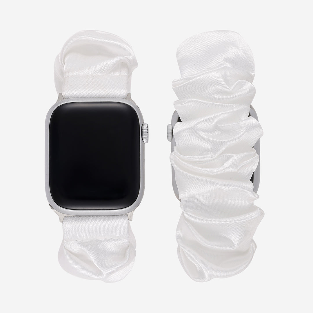 Scrunchie Apple Watch Band - Snow