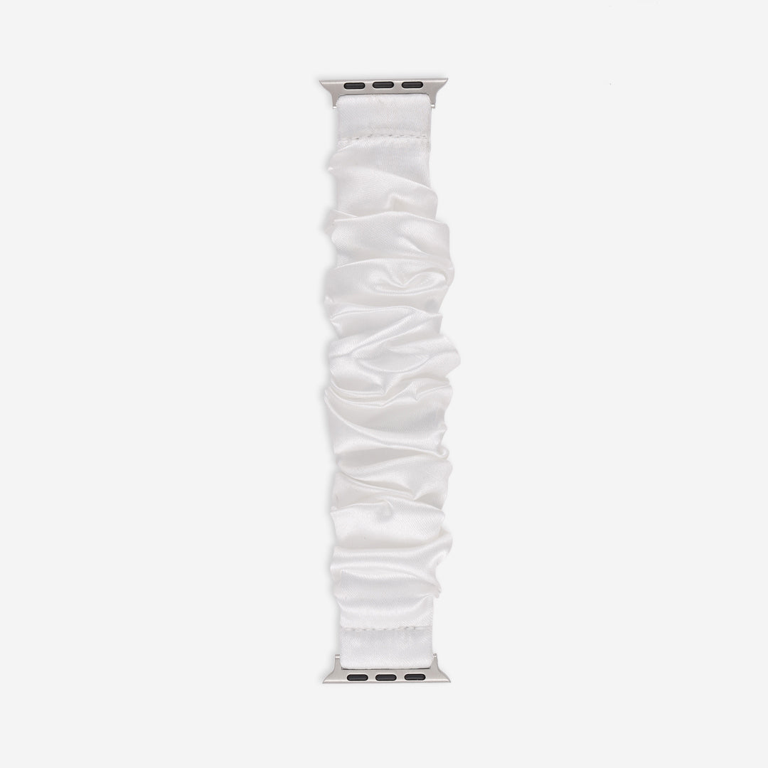 Scrunchie Apple Watch Band - Snow