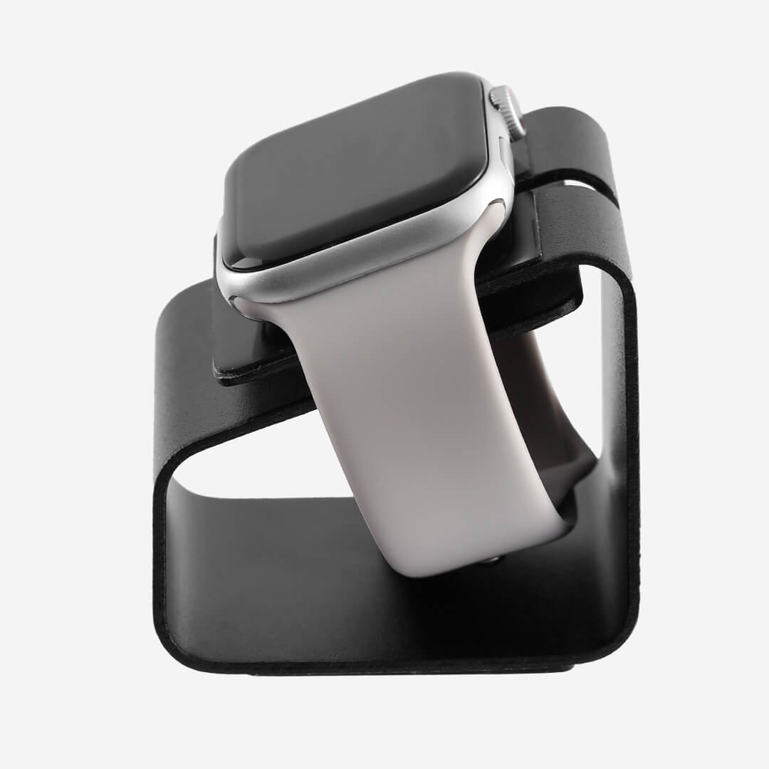 Aluminium Compact Apple Watch Charging Stand Black