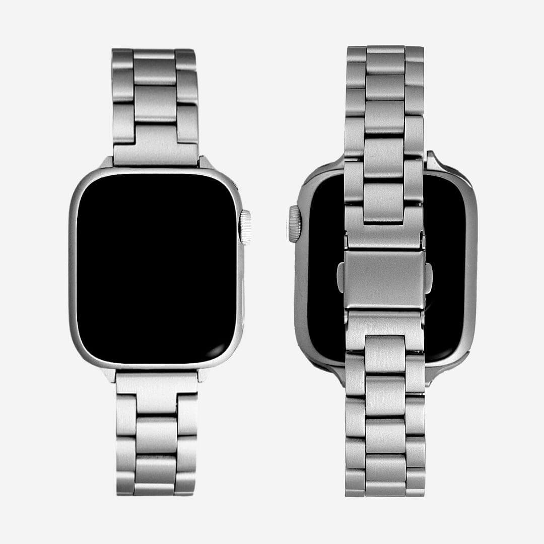 Berlin Stainless Steel Apple Watch Band - Silver