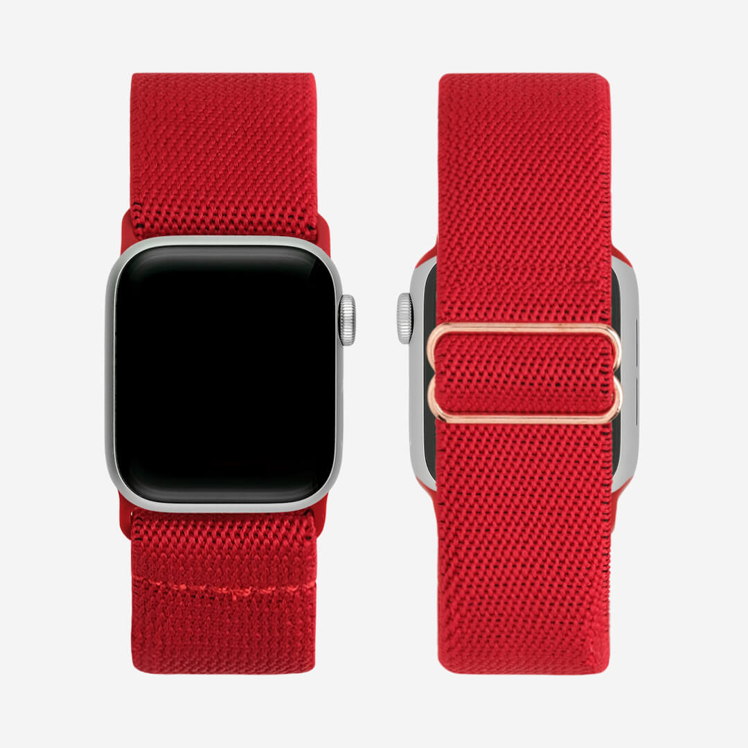 Bondi Nylon Loop Apple Watch Band - Ruby