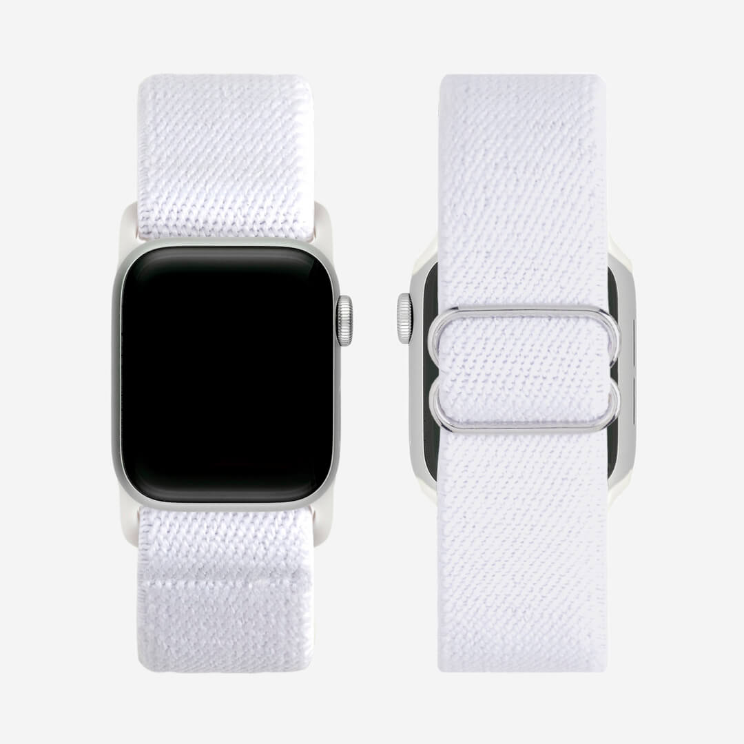 Bondi Nylon Loop Apple Watch Band - White