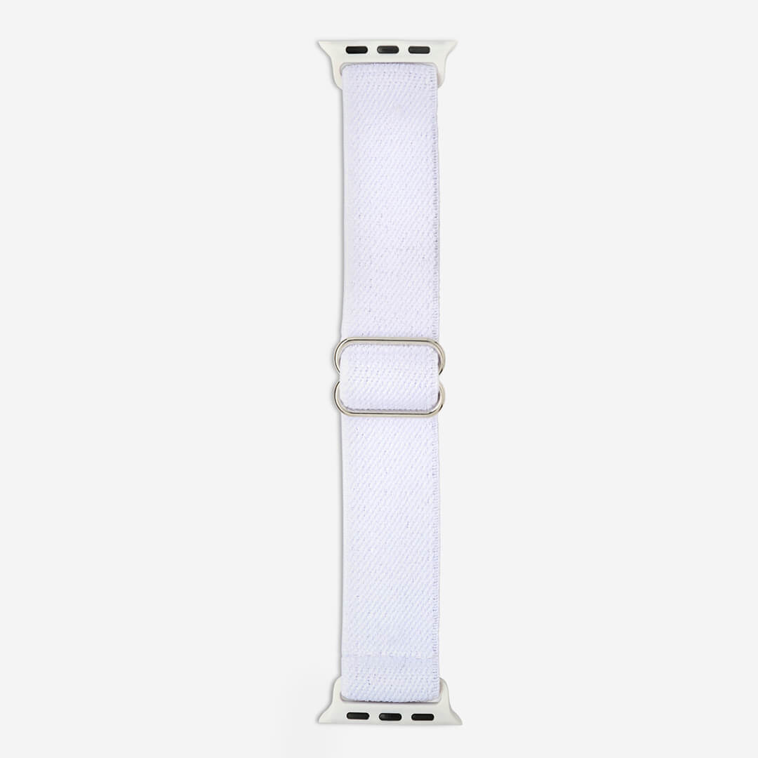 Bondi Nylon Loop Apple Watch Band - White