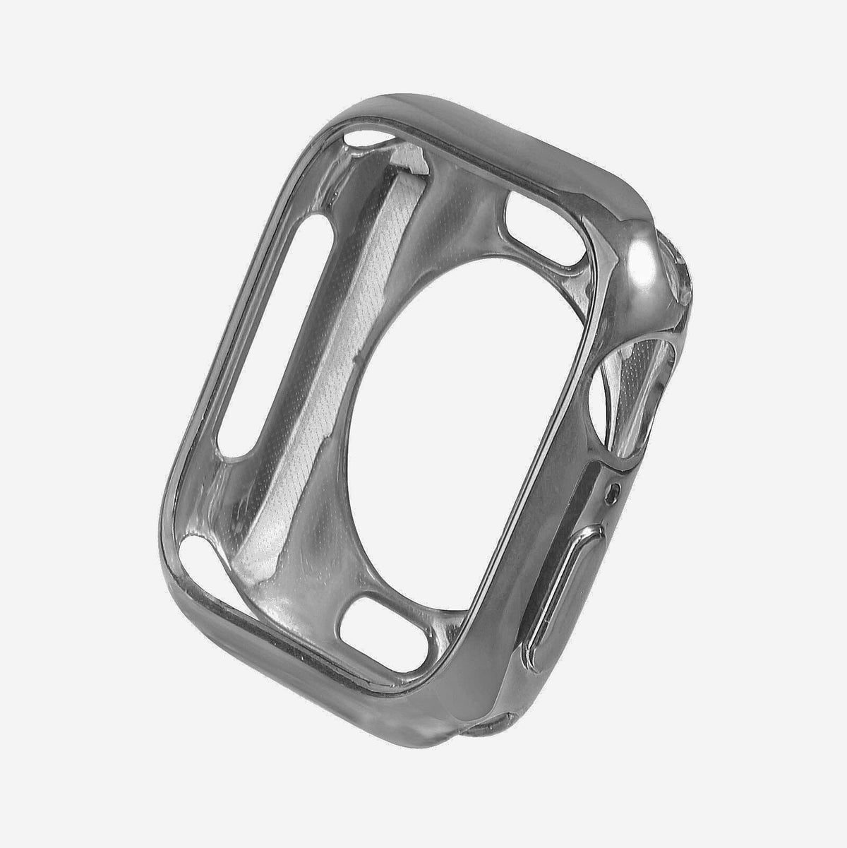 Apple Watch TPU Chrome Bumper Protection Case - Silver