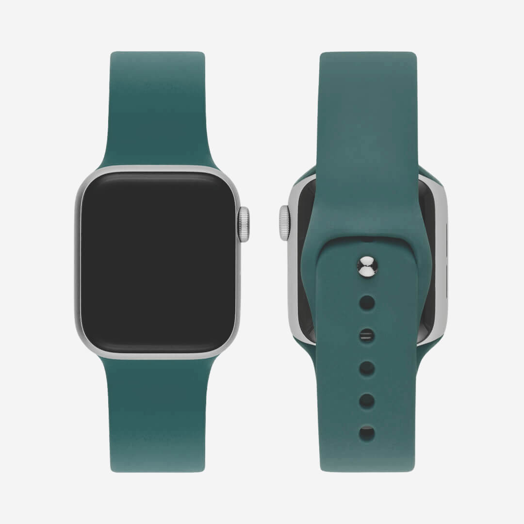 Classic Silicone Apple Watch Band - Pine Green