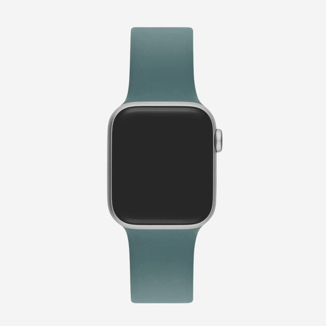 Classic Silicone Apple Watch Band - Pine Green