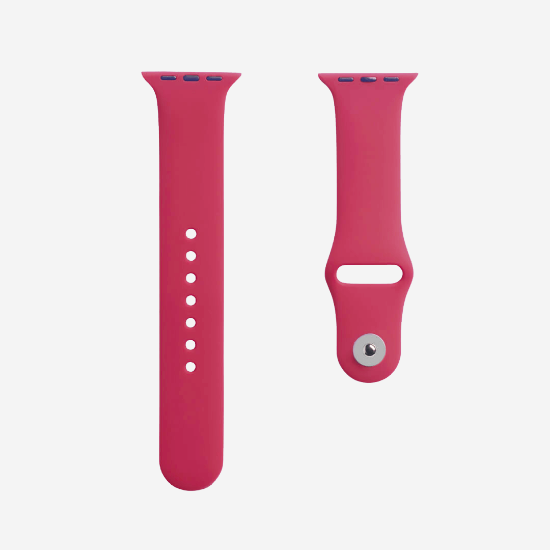 Classic Silicone Apple Watch Band - Pomegranate