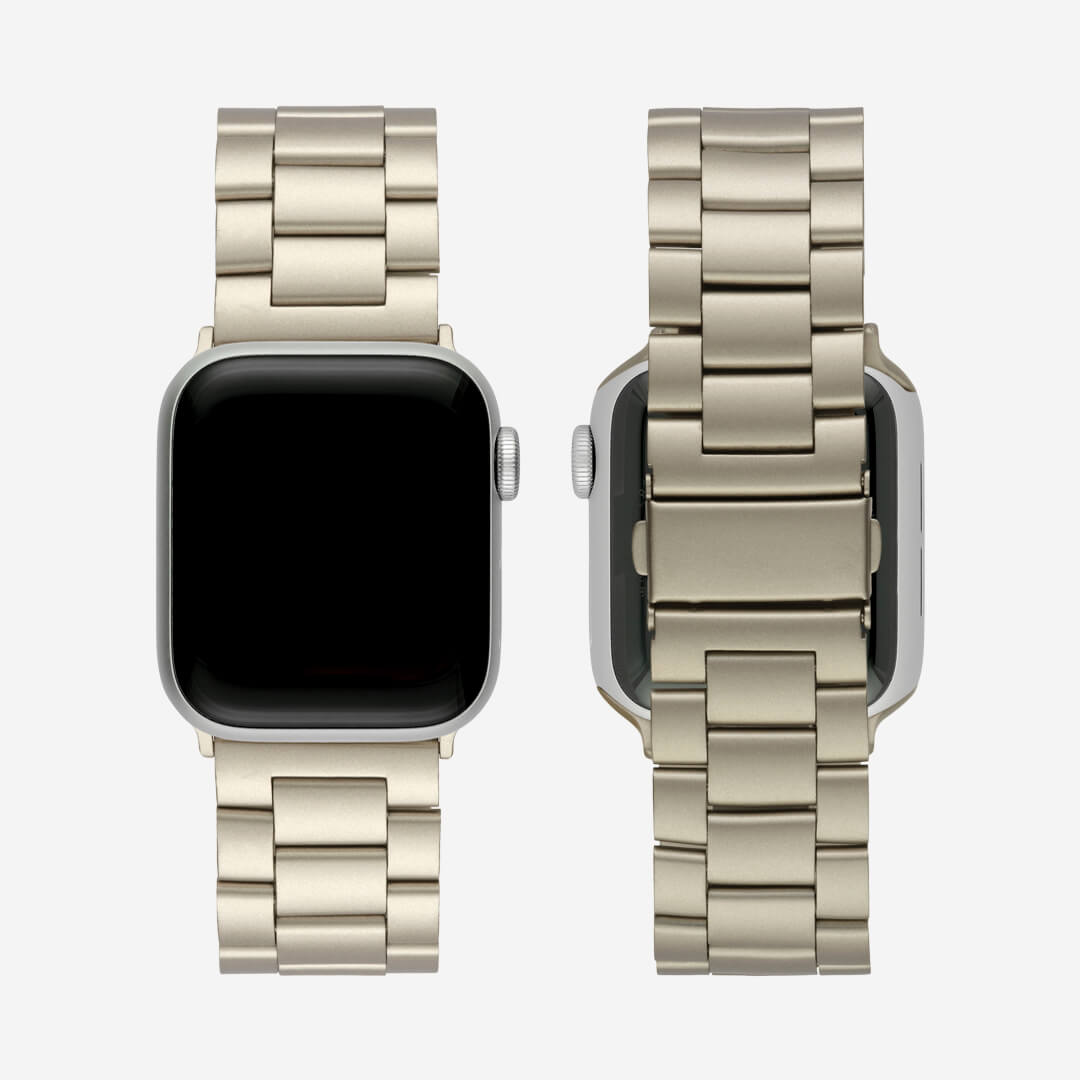 Classic Stainless Steel Apple Watch Band - Starlight