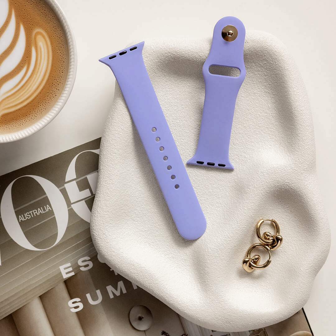 Classic Silicone Apple Watch Band - English Lavender