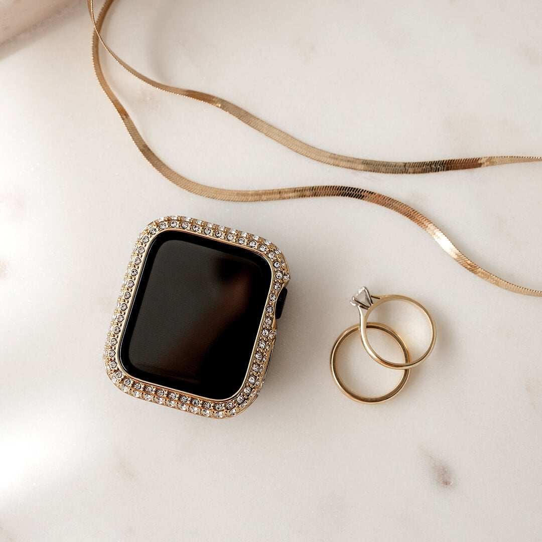 Apple Watch Crystal Screen Protector Case Gold