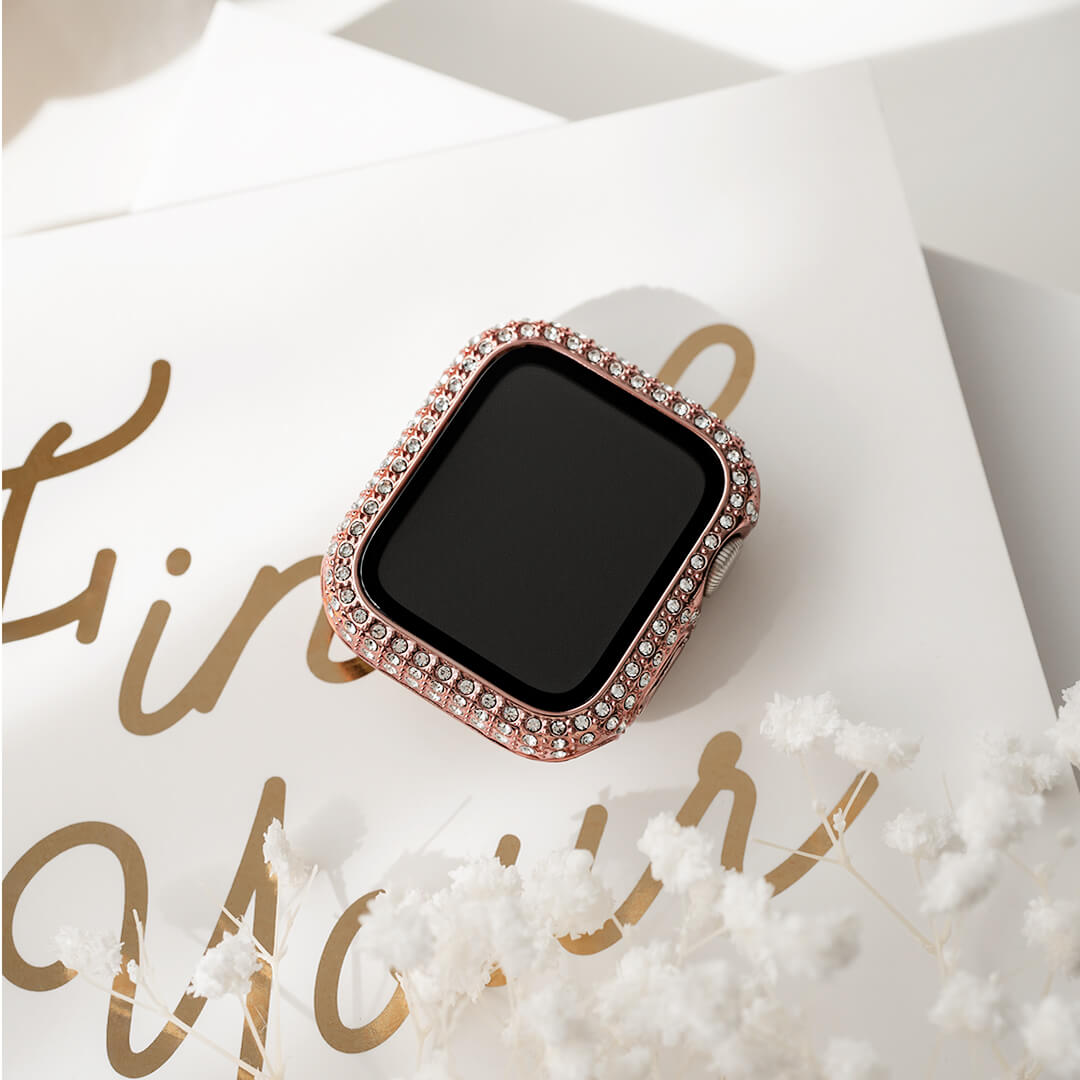 Apple Watch Crystal Screen Protector Case - Rose Gold