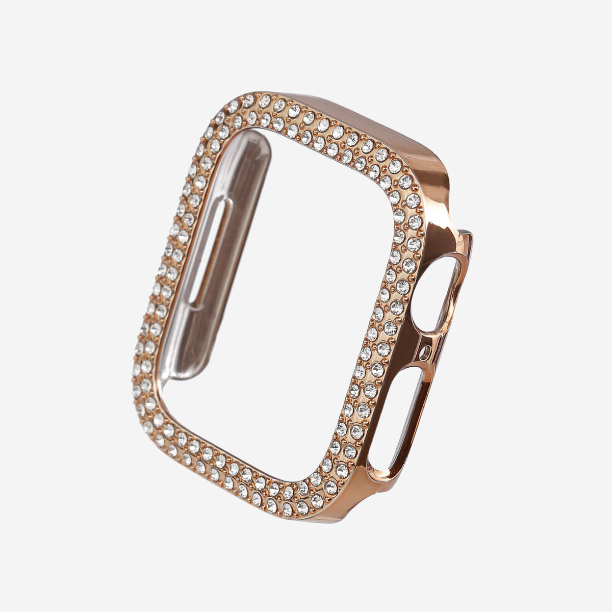Apple Watch Double Halo Crystal Bumper Case - Vintage Rose Gold