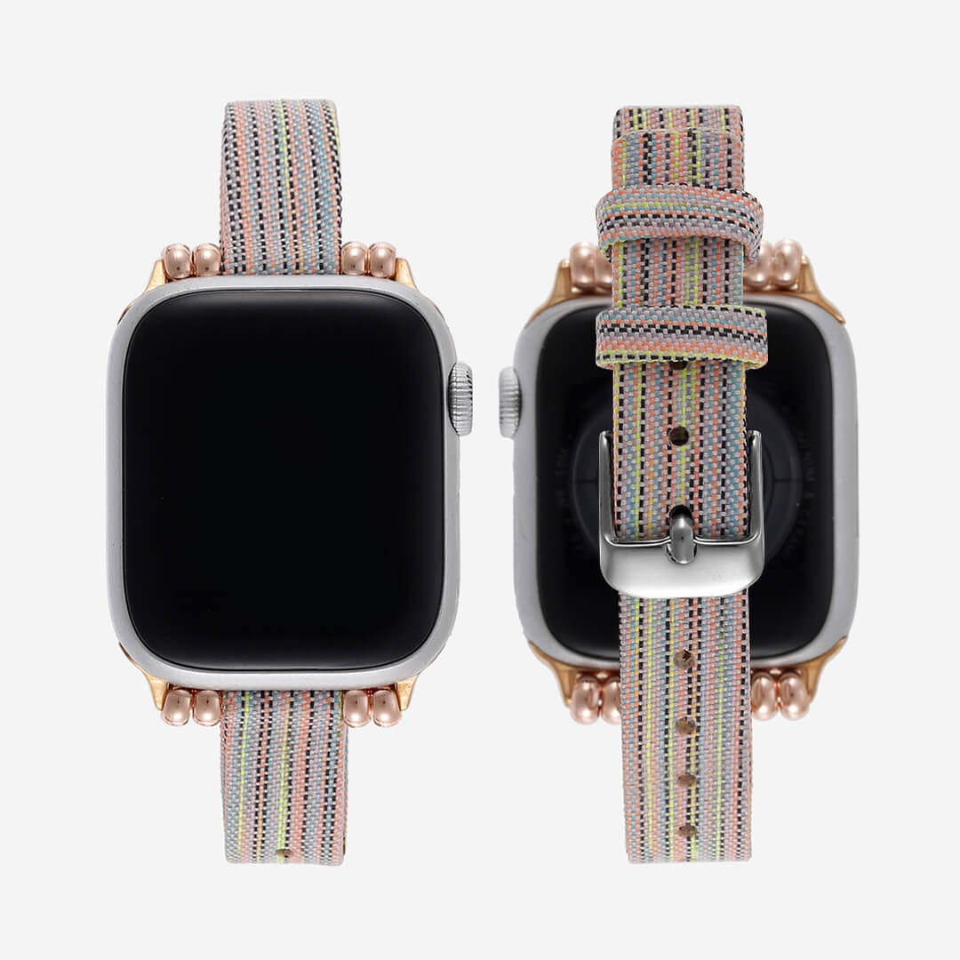 Helsinki Canvas Apple Watch Band - Neon