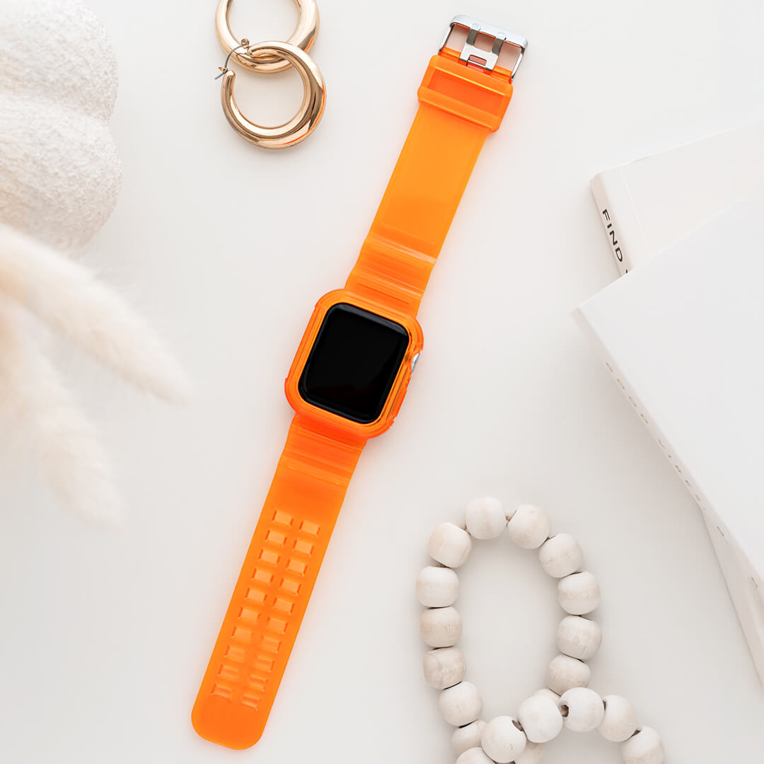 Jelly Two-In-One Apple Watch Band - Mandarin