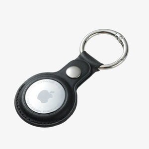 Leather AirTag Case - Black