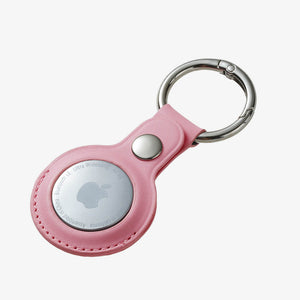 Leather AirTag Case - Pink