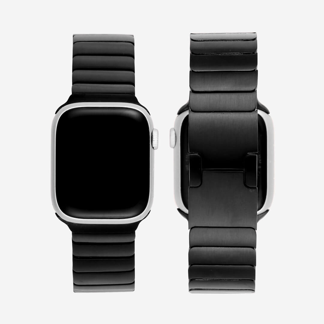 Link Bracelet Apple Watch Band Black - Main Image