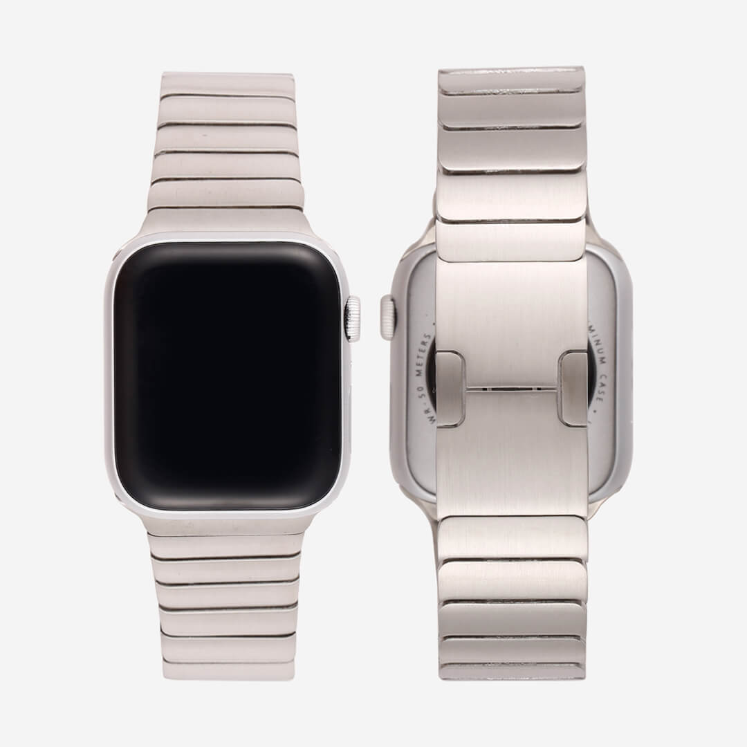 Link Bracelet Apple Watch Band Silver