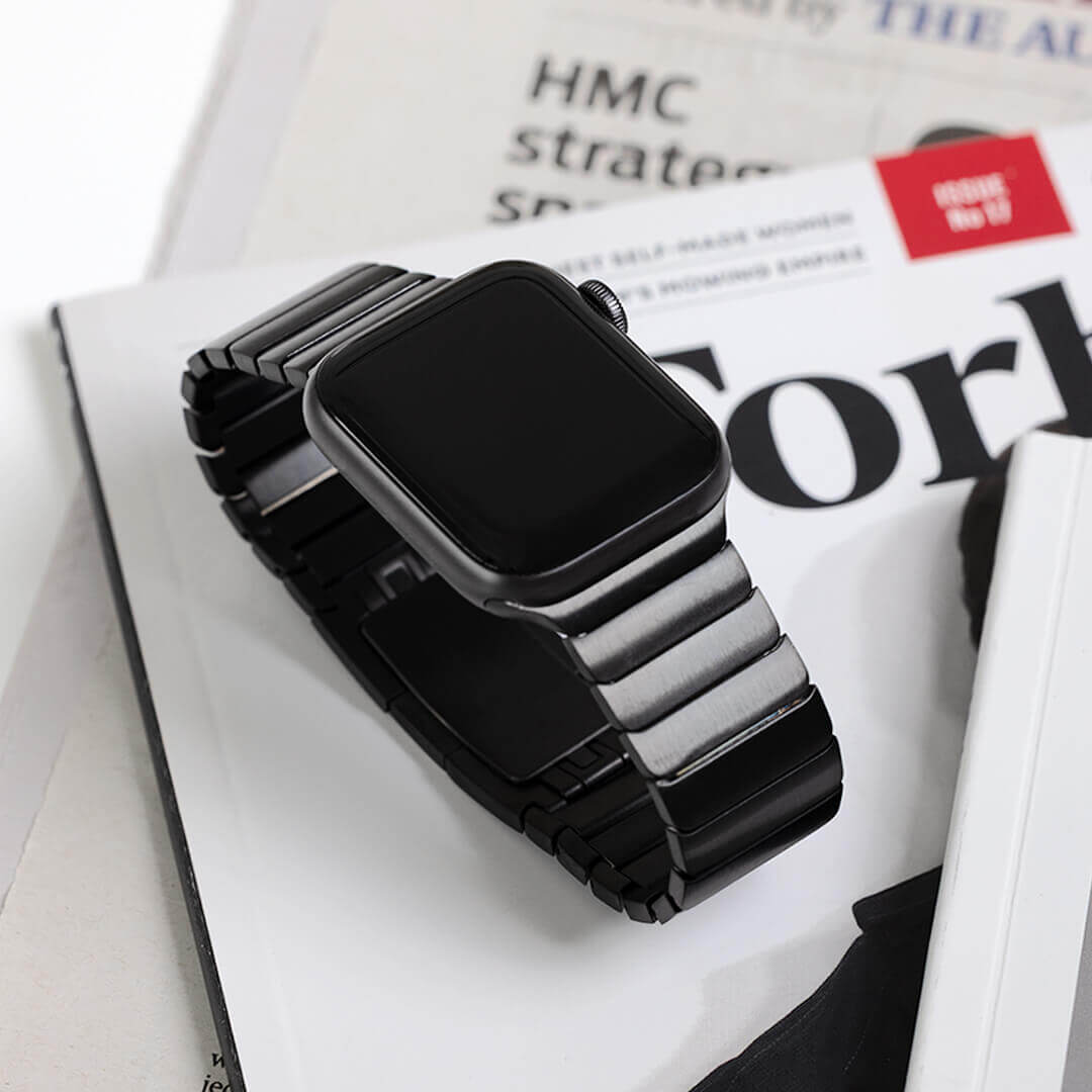Link Bracelet Apple Watch Band Black - Main Image