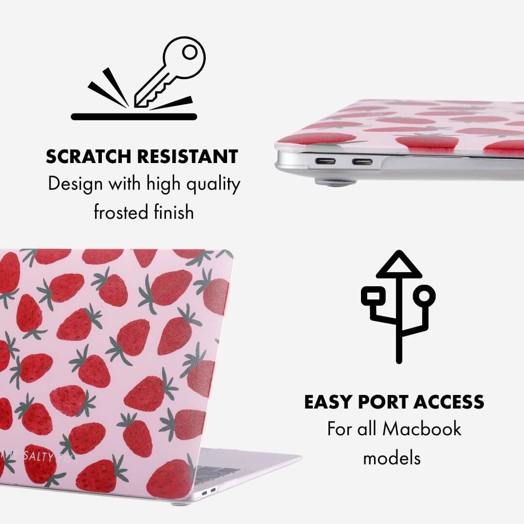 Strawberry Kisses Macbook Case 