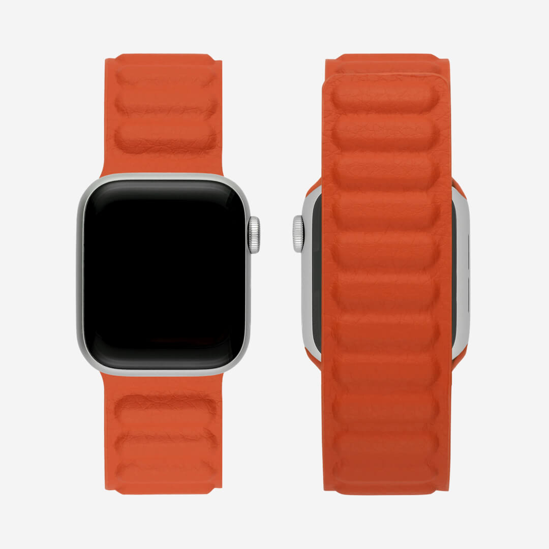 Magnetic Link Apple Watch Band - Papaya