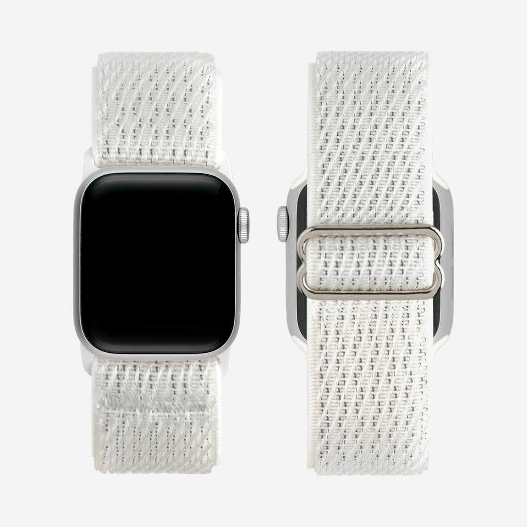 Malibu Nylon Loop Apple Watch Band - White