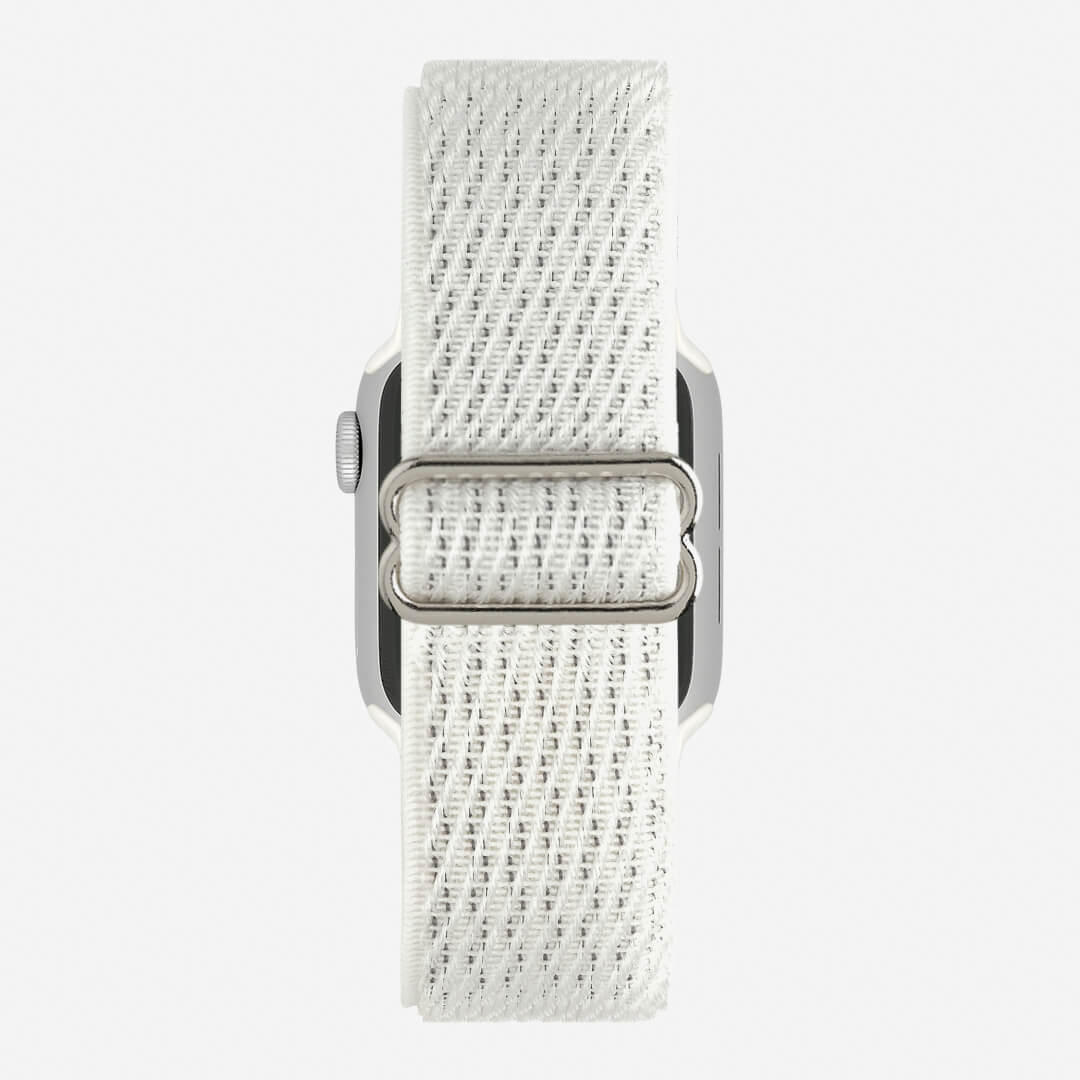 Malibu Nylon Loop Apple Watch Band - White