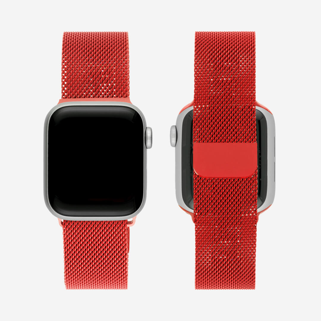 Watch Series Red Milanese Loop Milanese Loop Magnetic Stainless