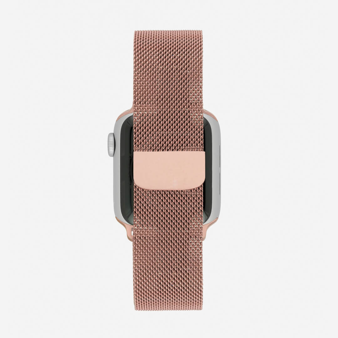 Milanese Loop Apple Watch Band In Rose Gold The Salty Fox