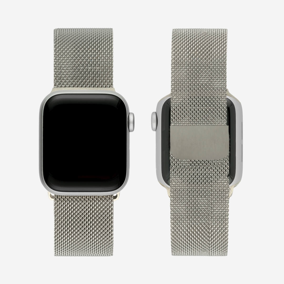 Milanese Loop Apple Watch Band Silver